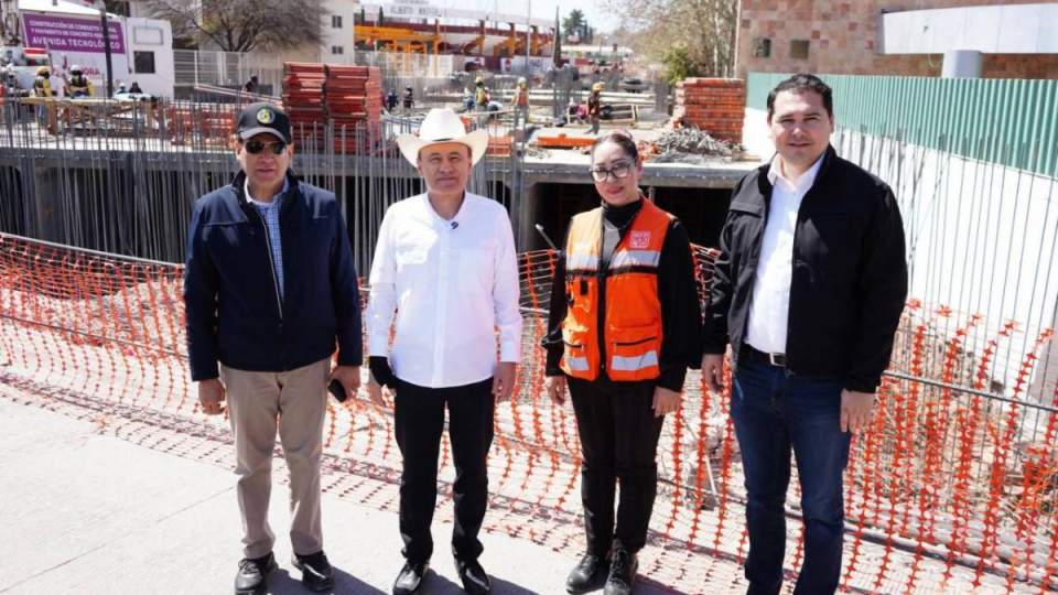 Con 90% de avance, Gobernador Durazo transforma avenida Tecnológico de Nogales